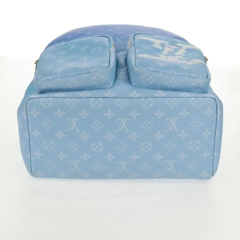Louis Vuitton Monogram Clouds Multi Pocket Backpack Blue